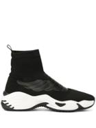 Emporio Armani Logo Ankle Sneakers - Black