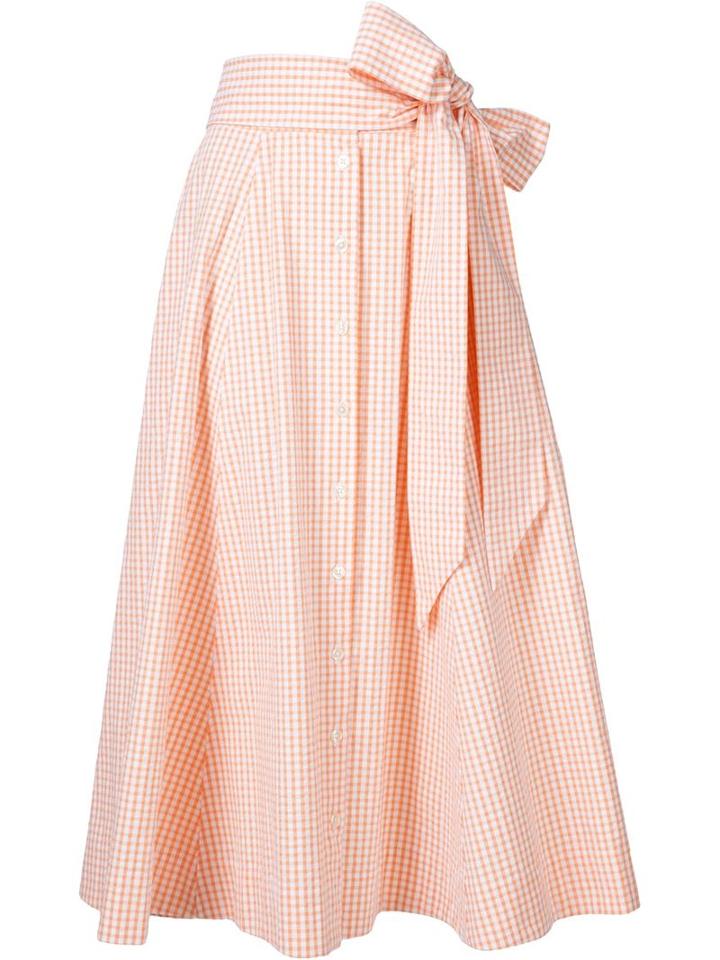 Lisa Marie Fernandez 'checker Waist Tie Button' Skirt