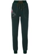 Mr & Mrs Italy - Floral Print Tapered Trousers - Women - Cotton - 40, Green, Cotton