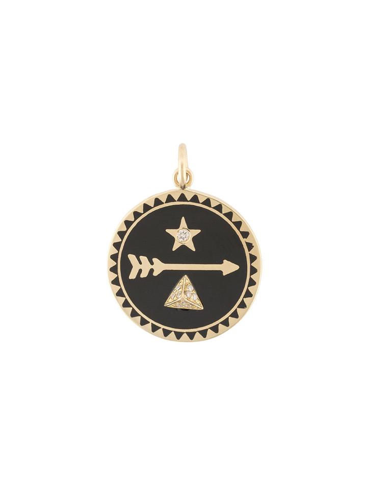 Foundrae Dream Medallion Charm, Women's, Metallic