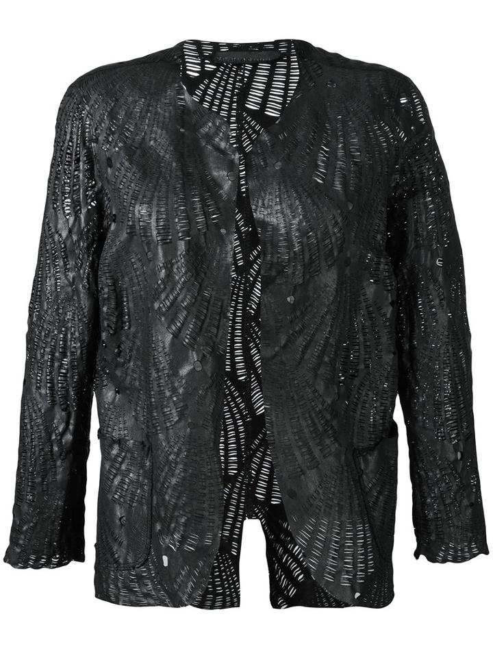Salvatore Santoro - Shell Jacket - Women - Leather - 44, Black, Leather