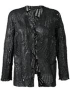 Salvatore Santoro - Shell Jacket - Women - Leather - 44, Black, Leather