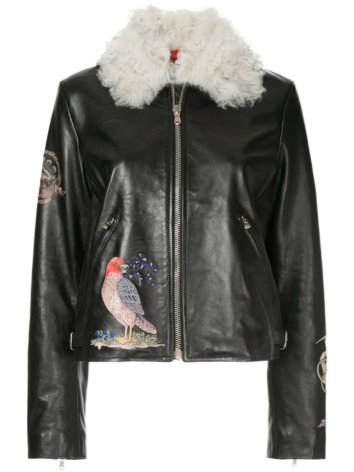 Red Valentino Embroidered Jacket - Black