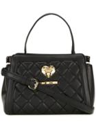 Love Moschino Small Quilted Tote, Women's, Black