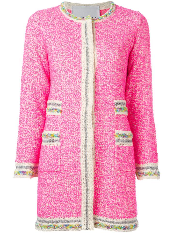 20:52 Cuban Cardigan, Women's, Size: 42, Pink/purple, Cotton/nylon/polyester