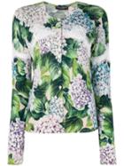 Dolce & Gabbana - Hydrangea Print Cardigan - Women - Silk/cotton/cashmere - 42, Silk/cotton/cashmere