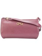 Salvatore Ferragamo - Double Gancio Mini Bag - Women - Calf Leather - One Size, Pink/purple, Calf Leather
