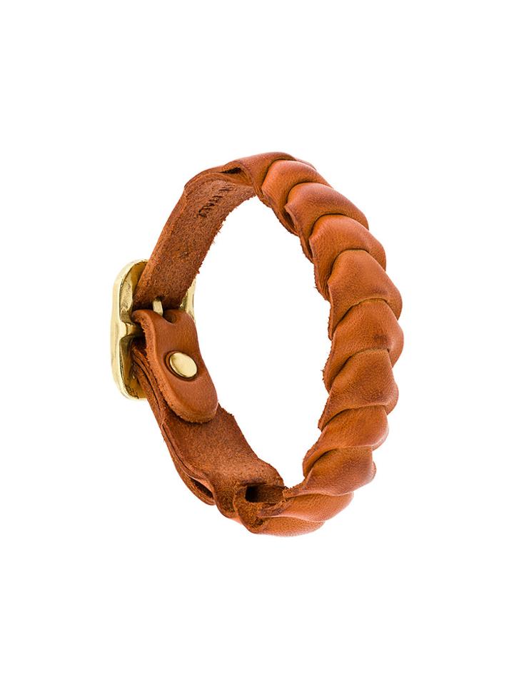 Il Bisonte Braided Bracelet - Yellow & Orange