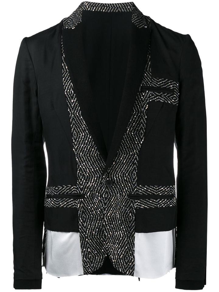 Haider Ackermann Panelled Blazer - Black