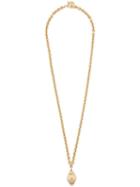 Givenchy Pre-owned 1980's Cocoon Pendant Necklace - Gold
