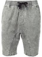 Zanerobe Denim Effect Shorts, Men's, Size: 36, Green, Cotton/spandex/elastane