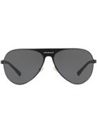Versace Eyewear Medusina Aviator Sunglasses - Black