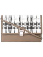 Proenza Schouler Lunch Bag-plaid Woven - Brown