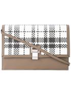 Proenza Schouler Lunch Bag-plaid Woven - Brown