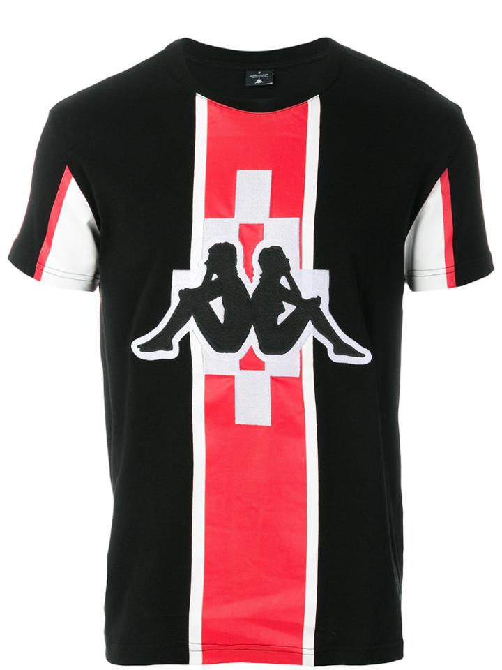 Marcelo Burlon County Of Milan Kappa Print T-shirt - Black
