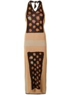 Jean Paul Gaultier Pre-owned Halter-neck Sheer Dress - Neutrals