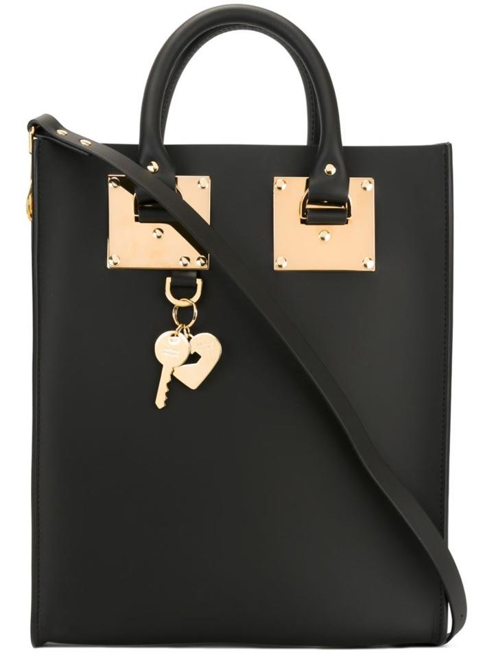 Sophie Hulme Mini 'albion' Tote, Women's, Black, Calf Leather