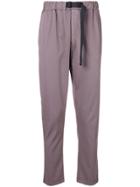 Low Brand Tapered Dropped Crotch Trousers - Pink & Purple