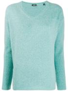 Aspesi Knit V-neck Sweater - Blue