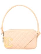 Chanel Vintage Quilted Cambon Line Hand Bag - Neutrals