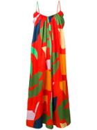 Mara Hoffman Printed Loose Fit Maxi Dress - Red