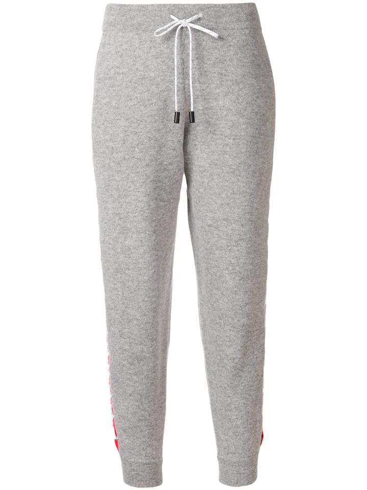 Zoe Jordan Rosi Knitted Slim-fit Trousers - Grey
