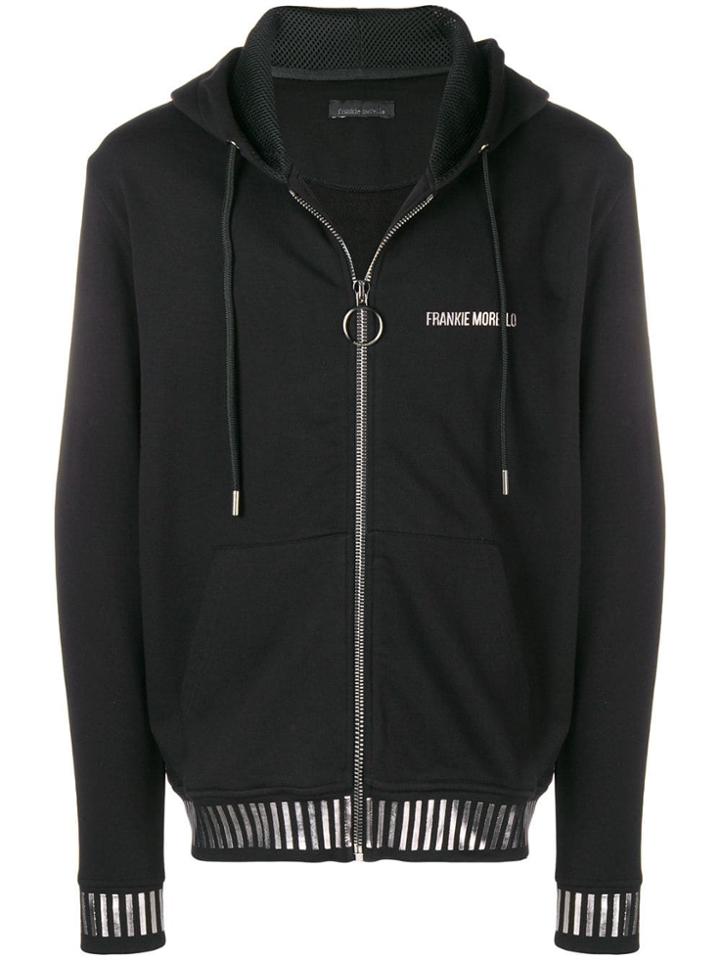 Frankie Morello Raleigh Zip Front Hoodie - Black
