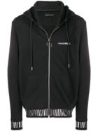 Frankie Morello Raleigh Zip Front Hoodie - Black