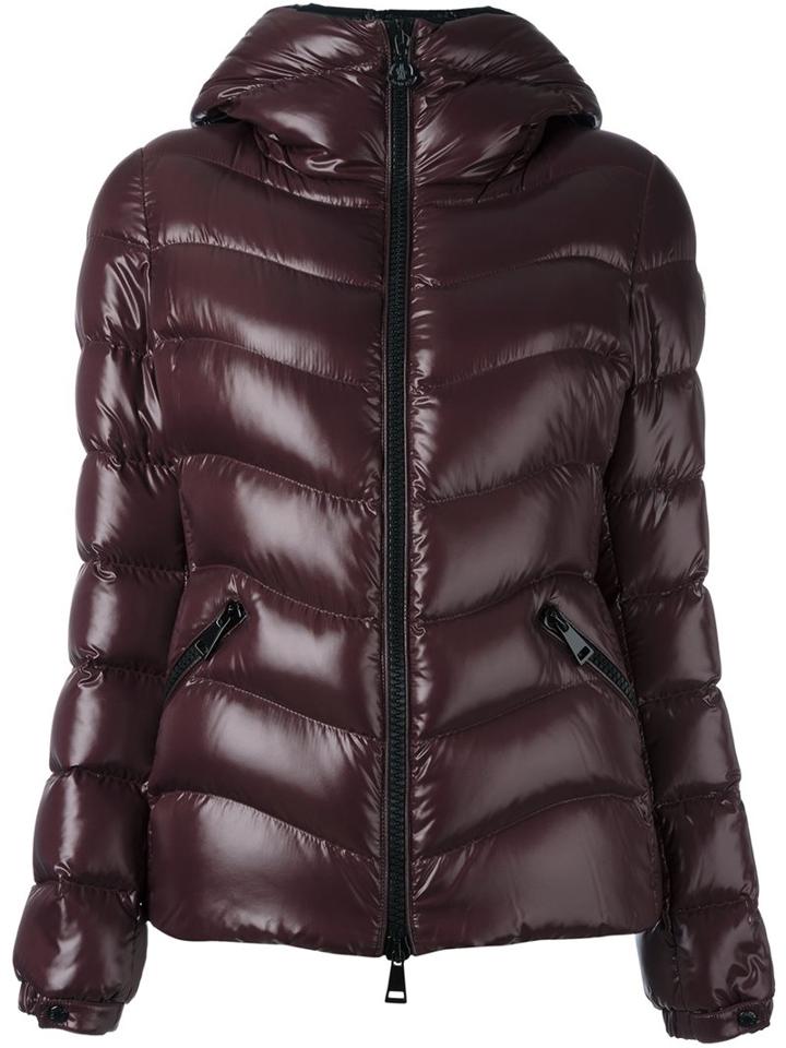 Moncler 'anthia' Padded Jacket, Women's, Size: 1, Red, Feather Down/polyamide