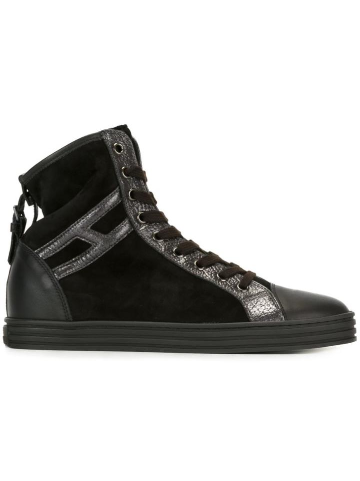 Hogan Rebel Panelled Hi-top Sneakers