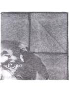 Givenchy Rottweiler Print Scarf, Men's, Grey, Modal/cashmere