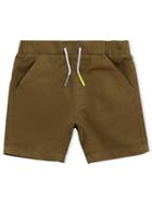 Burberry Kids Twill Shorts - Green
