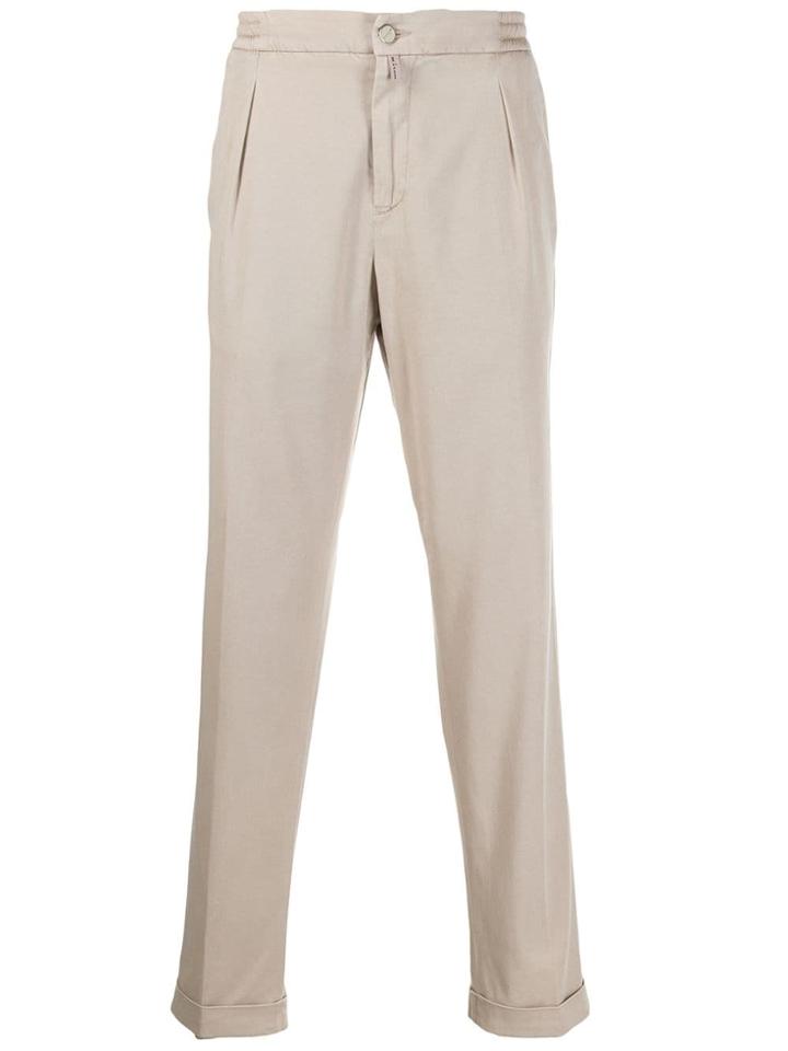 Kiton Elasticated Waistband Trousers - Neutrals