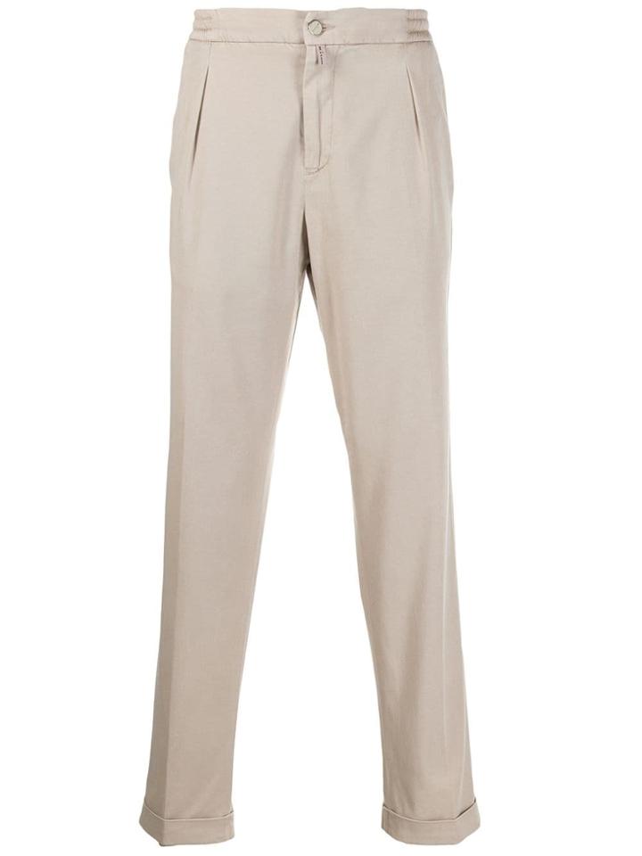 Kiton Elasticated Waistband Trousers - Neutrals