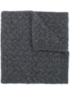 Lardini Cable Knit Scarf - Grey