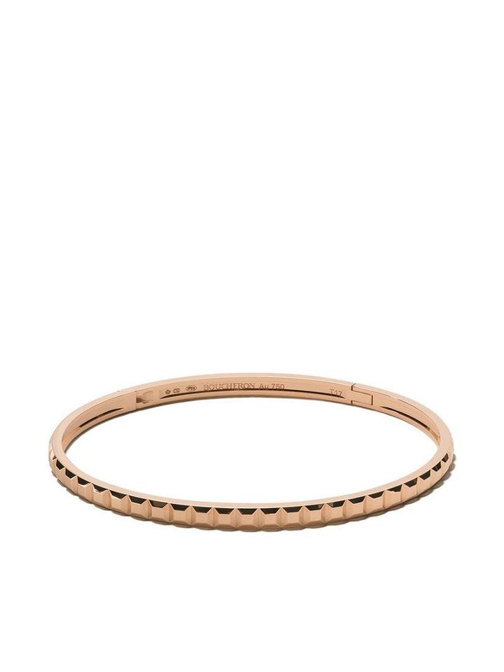 Boucheron 18kt Rose Gold Quatre Clou De Paris Bangle - Pg