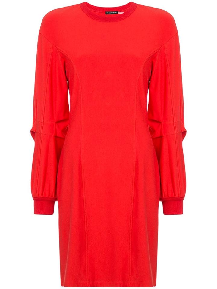 Josie Natori Long-sleeve Shift Dress - Red