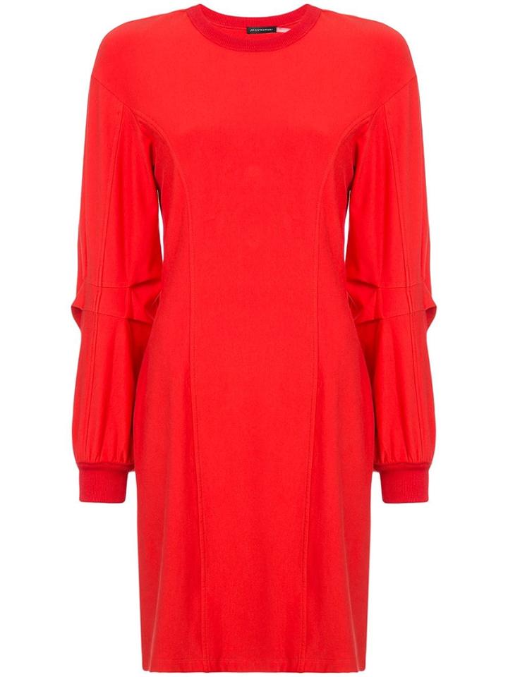 Josie Natori Long-sleeve Shift Dress - Red