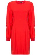Josie Natori Long-sleeve Shift Dress - Red