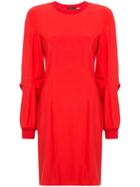 Josie Natori Long-sleeve Shift Dress - Red