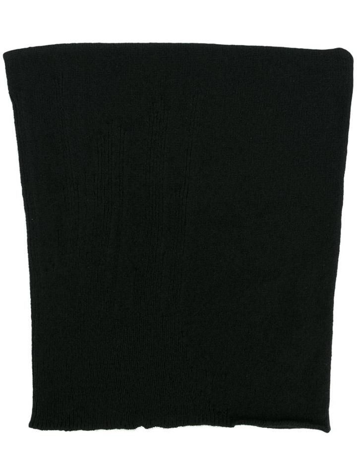 Label Under Construction Skyline Detail Beanie, Men's, Black, Cashmere