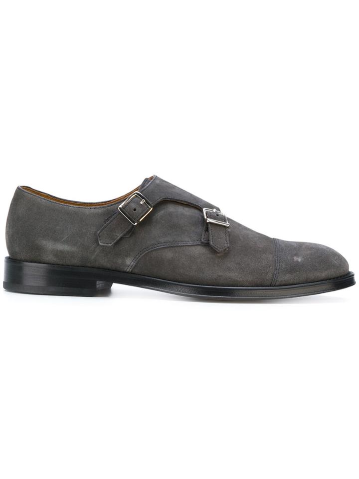 Doucal's Monk Shoes - Grey