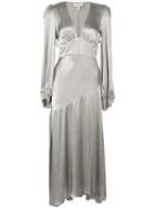 Shona Joy Deep V-neck Dress - Grey