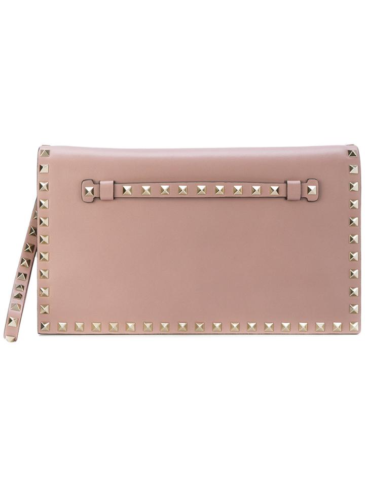 Valentino Valentino Garavani Rockstud Clutch - Pink & Purple