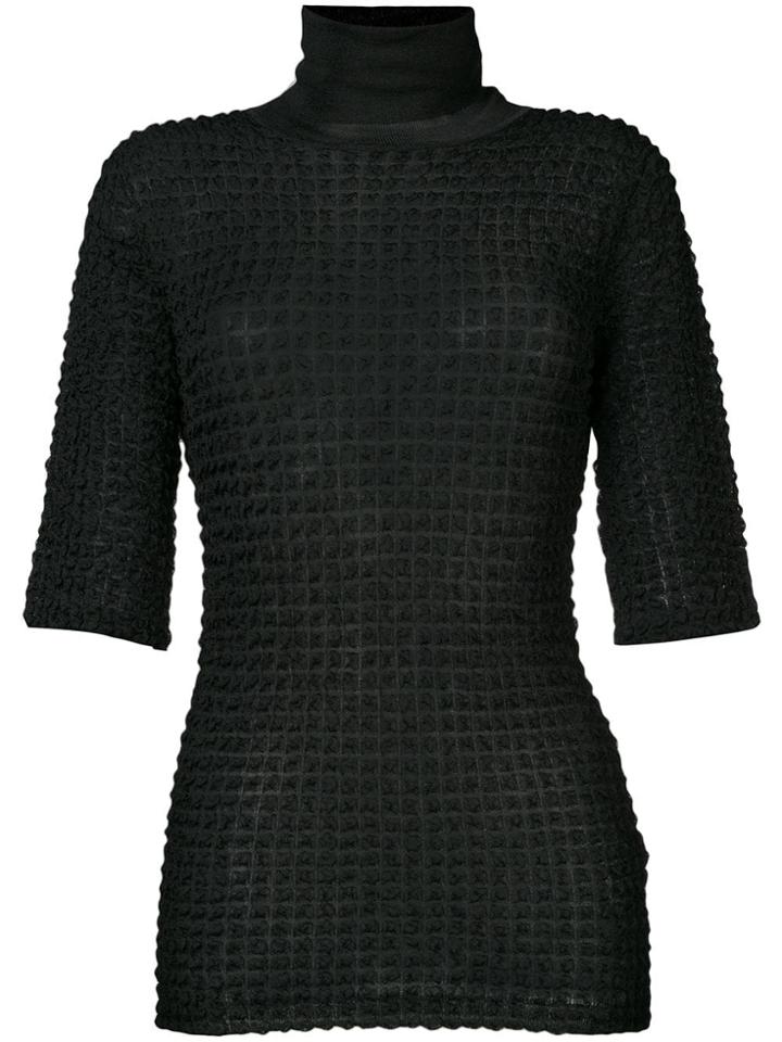 Jil Sander Shirred T-shirt - Black