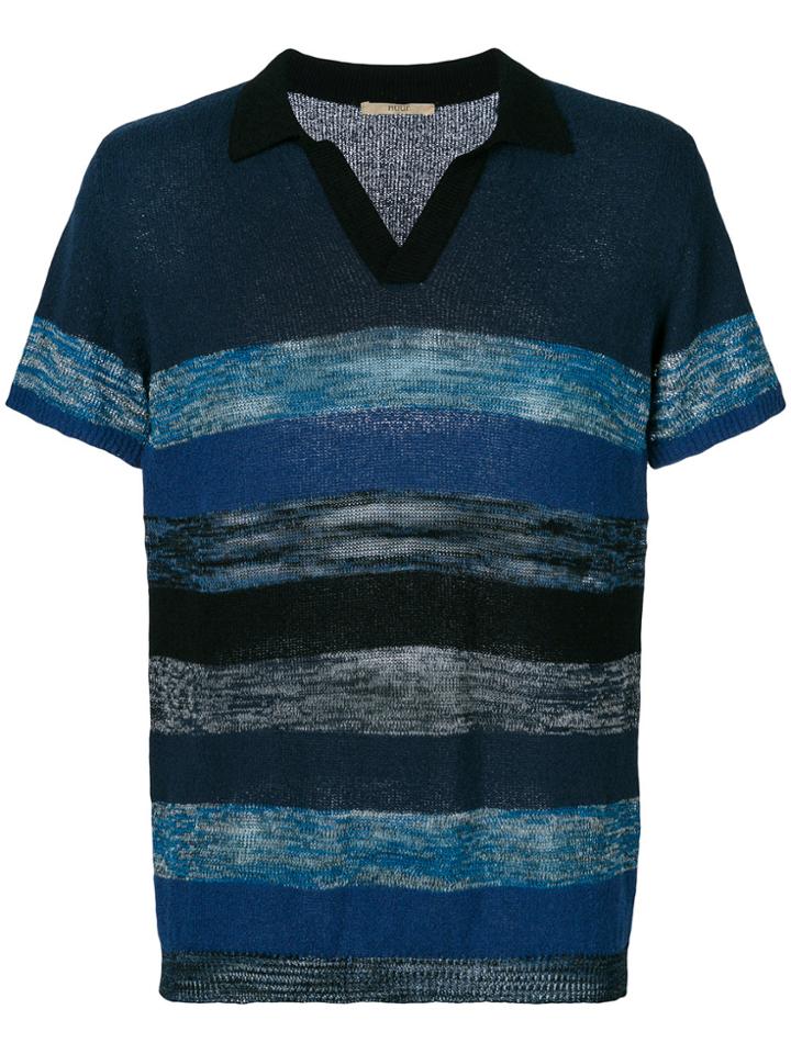 Nuur Striped Knitted Top - Multicolour