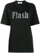 Msgm Embellished Flash T-shirt - Black