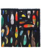 Paul Smith All Over Feather Scarf - Multicolour