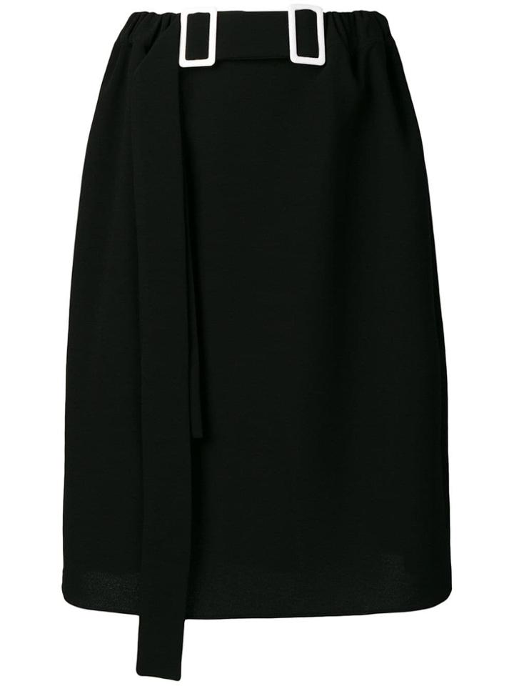 Edeline Lee Double-buckle Pencil Skirt - Black