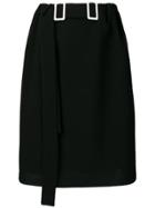 Edeline Lee Double-buckle Pencil Skirt - Black